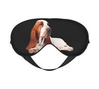 Máscaras para los ojos, máscara para dormir ajustable, cubierta para los ojos, cubierta para sombra para dormir, trabajo por turnos,Perro Basset Hound