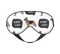 Máscaras para los ojos, máscara para dormir ajustable, cubierta para los ojos, cubierta para sombra para dormir, trabajo por turnos,perro pastor alemán