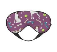 Máscaras para los ojos, máscara para dormir ajustable, cubierta para los ojos, cubierta para sombra para dormir, trabajo por turnos,Perro Braco Inglés Perros Y Juguetes Púrpura