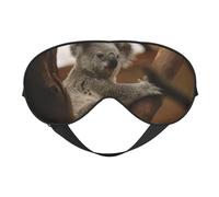 Máscaras para los ojos, máscara para dormir ajustable, cubierta para los ojos, cubierta para sombra para dormir, trabajo por turnos,Lindo Koala en el árbol