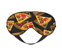 Máscaras para los ojos, máscara para dormir ajustable, cubierta para los ojos, cubierta para sombra para dormir, trabajo por turnos,Pizza 3D