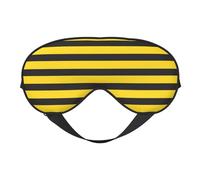 Máscaras para los ojos, máscara para dormir ajustable, cubierta para los ojos, cubierta para sombra para dormir, trabajo por turnos,Raya De Abeja Negra Y Amarilla