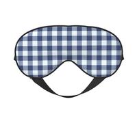 Máscaras para los ojos, máscara para dormir ajustable, cubierta para los ojos, cubierta para sombra para dormir, trabajo por turnos,Fondo De Pantalla A Cuadros Blanco Azul Marino Patio De Juegos Mejor
