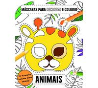 Máscaras para Recortar e Colorir: Animais