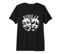 Máscaras Teatro Bipolar Comedia tragedia Arte Oscuro Drama Camiseta Premium