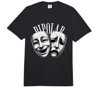 Máscaras Teatro Bipolar Comedia tragedia Arte Oscuro Drama Comfort Colors Adult Heavyweight T-Shirt