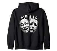 Máscaras Teatro Bipolar Comedia tragedia Arte Oscuro Drama Sudadera con Capucha