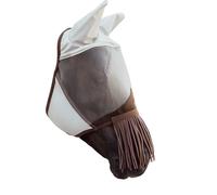 Mascarilla anti-moscas para caballo clásica con orejas y fleco nasal Kentucky Full