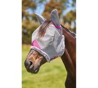 Mascarilla anti-moscas para caballo con protección de orejas Weatherbeeta Comfitec Deluxe Durable Demi-sang