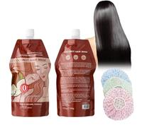 Mascarilla Capilar 350g + 3 Gorros de Ducha, Acondicionador de Reparación, Reconstrucción Intensa y Suavidad, Hidratación, Cuidado Intenso y Suavidad, Reparadores para Cabello Sedoso (Kokosnuss)