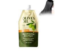 Mascarilla Capilar Aceite de Oliva, Mascarilla para Acondicionamiento Profundo Cabello, Reparadora Nutritiva Hidratante Antifrizz Brillo Cabello, Ayuda con Fractura y Brillo para Hombres y Mujeres
