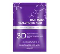 Mascarilla capilar con colágeno 3D y ácido hialurónico; repara el cabello seco, dañado y con frizz; acondicionador y mascarilla portátil ideal para viajes y apto para todo tipo de cabello. (1Piezas)