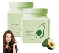 Mascarilla Capilar de Aguacate Cuidado Intensivo con Aceite de Aguacate, Repara Cabello Seco y Dañado, Hidrata Nutre y Previene Puntas Abiertas para Mujeres y Hombres Sin Siliconas (2Piezas)
