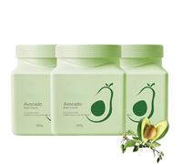 Mascarilla capilar de aguacate para cuidado intensivo,mascarilla capilar con aceite de aguacate de nutrición profunda,hidrata,nutre y repara en profundidad.Apta para todo tipo de cabello (3Piezas)
