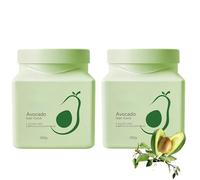 Mascarilla capilar de aguacate para cuidado intensivo,mascarilla capilar con aceite de aguacate de nutrición profunda,hidrata,nutre y repara en profundidad.Apta para todo tipo de cabello (2Piezas)