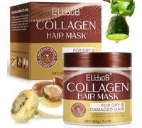 Mascarilla Capilar de Colágeno, Reparación Profunda para Cabello Seco y Dañado, Tratamiento sin Sulfatos con Ginseng Peruano, Caléndula y Manzanilla - Hidratación Intensiva y Restauración