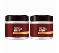 Mascarilla Capilar de Colágeno y Queratina, Mascarilla Capilar de Keratina para Reparación Profunda y Daño, Acondicionador Hidratante para Cabello Rizado, Liso, Fino y Fino (2PCS)