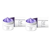 Mascarilla Capilar de Keratina Morada, Mascarilla Capilar Power Purple, Acondicionador Hidratante, Acondicionamiento Profundo para Cabello Seco y Dañado, Cabello Más Sano