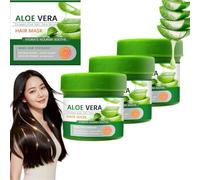 Mascarilla capilar hidratante de aloe vera, acondicionador nutritivo con vitamina E para cabello seco y dañado; repara puntas abiertas y reduce el encrespamiento