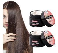 Mascarilla Capilar, Máscara De Tratamiento Del Cabello, Coconut Hair Mask, Mascarilla Capilar Hidratante, Mascarilla Reparadora Capilar, Para Reparar El Cabello Encrespado (2pcs)