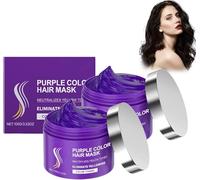 Mascarilla Capilar Morada, Tratamiento Capilar de Keratina, Mascarilla Capilar de Colágeno, Repara el Cabello Dañado, Elimina los Tonos Amarillos e Hidrata el Cabello