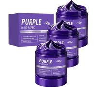 Mascarilla capilar nutritiva violeta, mascarilla reparadora ligera sin aclarado, acondicionador hidratante profundo, acondicionador con tratamiento de queratina, elimina tonos amarillentos.