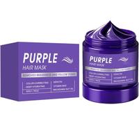 Mascarilla capilar nutritiva violeta, mascarilla reparadora ligera sin aclarado, acondicionador hidratante profundo, acondicionador con tratamiento de queratina, elimina tonos amarillentos.