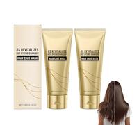 Mascarilla Capilar Reparadora Intensiva, Para Cabello Teñido y Rizado, Fórmula Ligera sin Grasitud, Aporta Volumen y Brillo, 2 Unidades