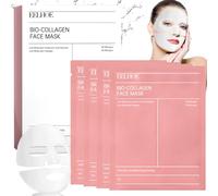Mascarilla colágeno,durante noche mascarilla colágeno orgánico,hidratante antiarrugas,exfoliante,mascarilla facial hidratante 4 piezas