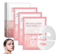 Mascarilla Colageno Facial 3 Piezas Mascarilla Colageno Mascarilla Facial Colageno Bio Collagen Mask Collagen Mask Collagen Real Deep Mask Adecuado para Pieles Secas Apagadas y Flácidas
