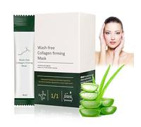 Mascarilla Colageno Facial Coreana, 20 Piezas Mascarilla de Colageno, Collagen Night Wrapping Mask, Hidratante, Reafirmante, Reduce la Flacidez y el Aspecto Apagado, Skincare