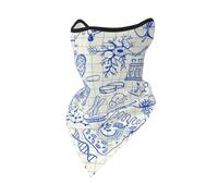 Mascarilla Cortavientos con Dibujos de biología en Forma de corazón, Polaina para el Cuello, para Motociclista de Invierno