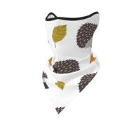 Mascarilla Cortavientos con diseño de Erizo y Hojas otoñales, Polaina para el Cuello, para Motociclistas de Invierno