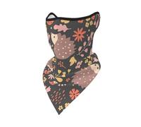 Mascarilla Cortavientos de Erizo y Flores, Polaina para el Cuello, para Motociclista de Invierno