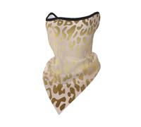 Mascarilla Cortavientos de Piel de Leopardo, Color Rosa Dorado Metalizado, de Acero, para Invierno, para Motocicleta