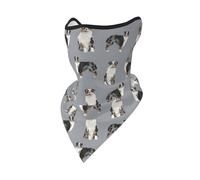 Mascarilla Cortavientos Gris Simple con diseño de Pastor Australiano Azul Merle, Polaina para el Cuello, para Motocicleta, para Invierno