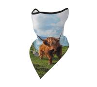 Mascarilla Cortavientos Highland Cow by The Sea, Polaina para el Cuello, para Motociclista de Invierno
