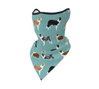 Mascarilla Cortavientos para Perros Border Collie, Polaina para el Cuello, para Motociclistas de Invierno