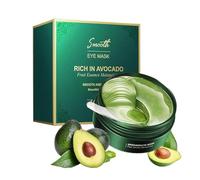 Mascarilla de Aguacate para Ojos con Colágeno y Té Verde: Combate las Ojeras y la Hinchazón, Suaviza las Líneas de Expresión y las Arrugas, Hidrata y Mejora la Piel Seca del Contorno de Ojos.