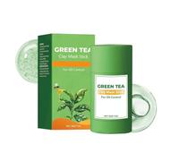 Mascarilla de Arcilla de Té Verde en Barra, Iluminadora y Minimizadora de Poros con Té Verde, Control de Grasa y Purificante, Fórmula Ligera y Calmante, Apta para Piel Grasa y Mixta