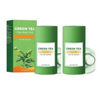 Mascarilla de Arcilla de Té Verde en Barra, Iluminadora y Minimizadora de Poros con Té Verde, Control de Grasa y Purificante, Fórmula Ligera y Calmante, Apta para Piel Grasa y Mixta