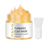 Mascarilla De Arcilla Facial - Mascarilla Refrescante Para Poros 50g - Crema Limpiadora Reafirmante Con Cepillo Para Piel Sensible Noche Diario Hombre Spa Hogar Viaje