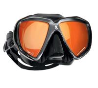 Mascarilla De Buceo Scubapro Spectra Espejo Naranja Con Lentes Espejados