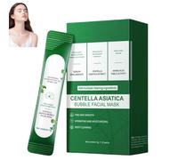 Mascarilla de Burbujas Natural de Centella Asiática, Mascarilla de Limpieza Profunda, Cuidado Hidratante, Limpieza Profunda para Todo Tipo de Piel