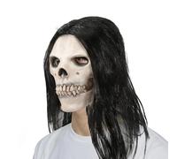 Mascarilla de calavera genérica | Máscara de calavera de látex transpirable para Halloween | Manta facial para adulto para cosplay fiesta escolar, accesorio de fotos de baile enmascarado para casa
