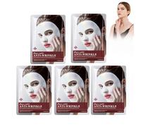 Mascarilla De Colágeno 17ml*5, Máscara De Colágeno De Vidrio, Mascarilla Hidratante Reafirmante Y Lifting, Minimiza Los Poros, Ajuste 3D a La Cara, Hidratante Facial Para Pieles Secas