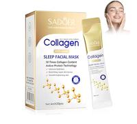 Mascarilla de ColáGeno,20 Pcs Collagen Night Wrapping Mask,Mascarilla Facial Colageno para Noche - Hidratación Profunda,Reducción de Arrugas y Mejora la Elasticidad,Collagen Mask Overnight 4ml*20