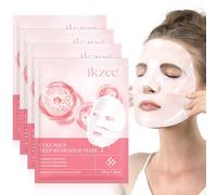 Mascarilla de Colageno, Bio Collagen Real Deep Mask, Mascarilla Colágeno Noche, Mascarilla Colageno Facial Coreana, Antiarrugas, Mascarilla Hidratante Facial, Reducir las Líneas Finas, 4 Piezas