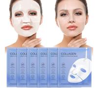 Mascarilla de Colageno,Mascarilla de noche de Colageno Profundo,6Pcs Biodance Mascarilla de Colageno,Mascarillas para Hidratar, Reafirmar y Aumentar la Vitalidad de la Piel
