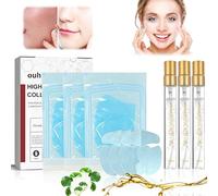 Mascarilla de Colageno,Película De Colágeno De Fusión,Collagen Soluble Film,Mascarilla Colageno Facial,Hidratante Anti-Envejecimiento, Previniendo las Líneas Finas
